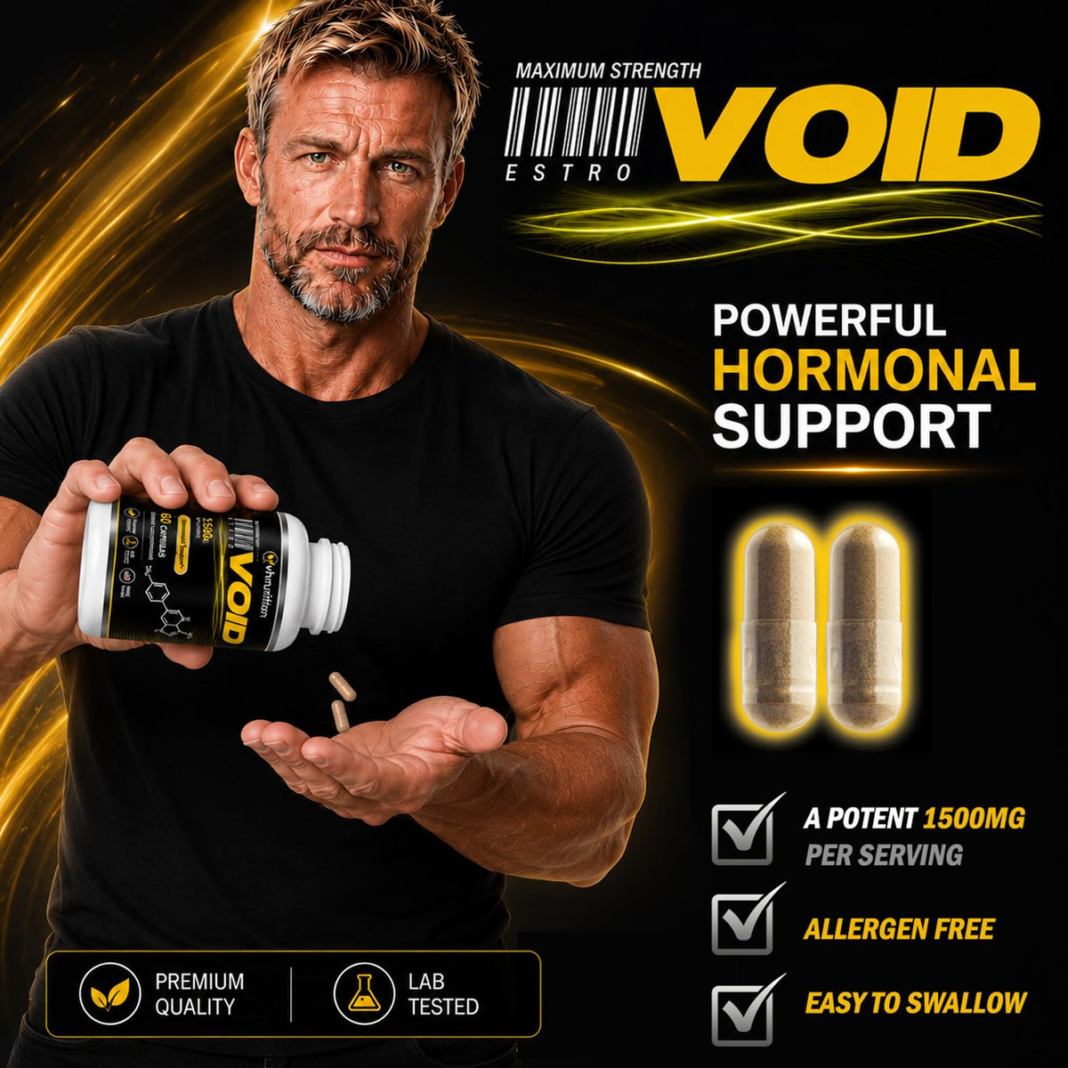 VH Nutrition EstroVoid Estrogen Blocker for Men - 60 Capsules - image 4