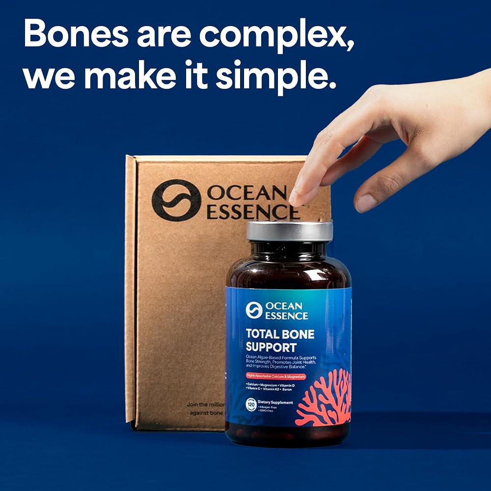 OCEAN ESSENCE Total Bone Support - Plant-Based Algae Calcium
