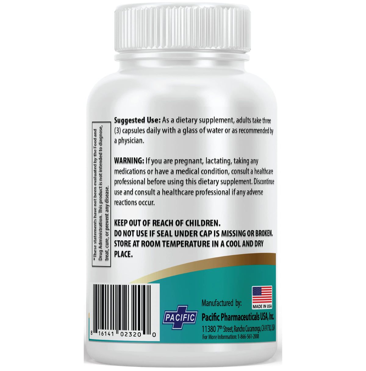 Pacific Nature's D-Mannose 1500mg - 60 Capsules - image 3