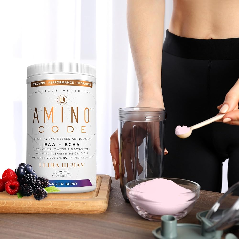 Ultra Human Amino Code EAA BCAA Powder Dragonberry - 40 Servings - image 9