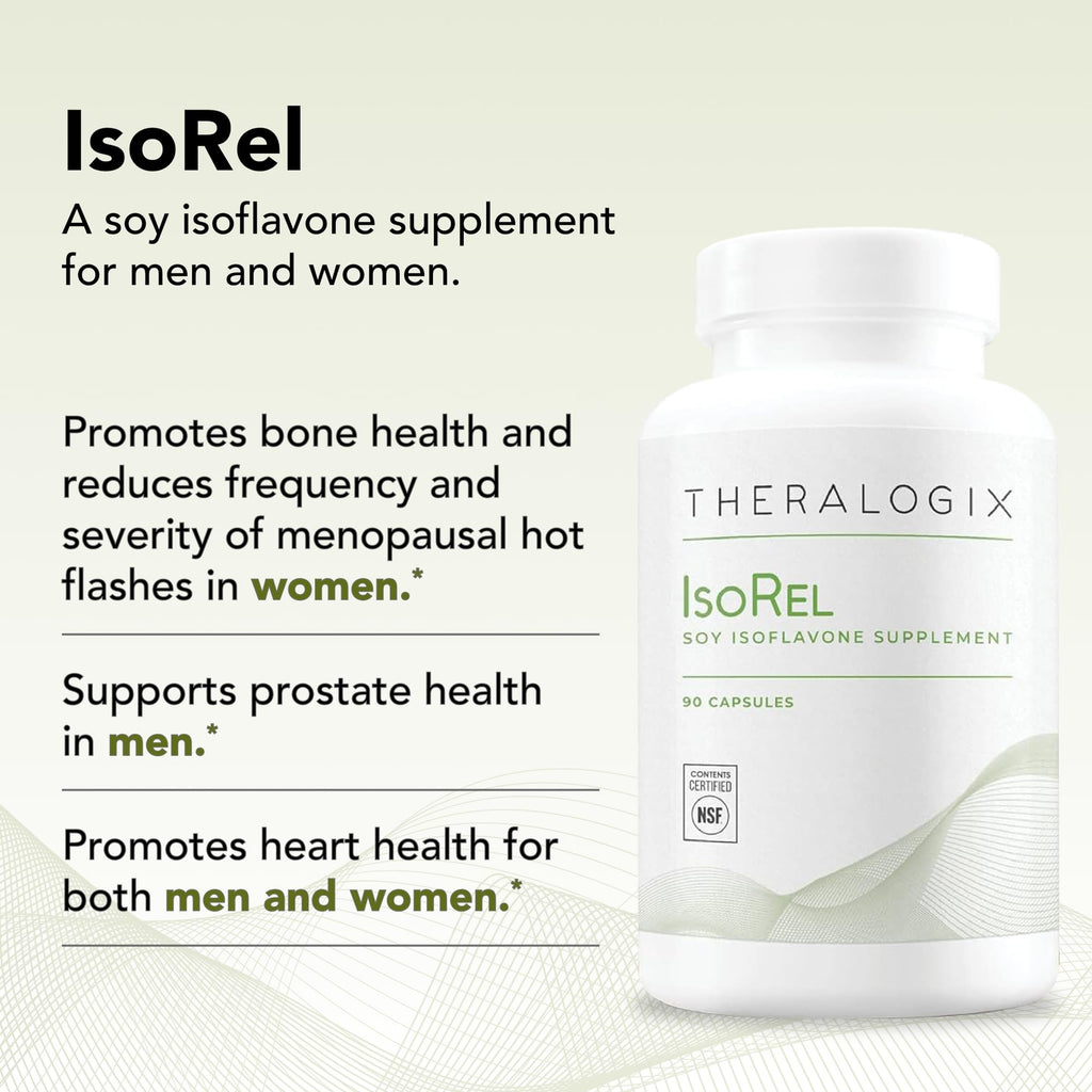 Theralogix IsoRel Whole Soybean Extract Menopause Support - 90 Capsules - image 5