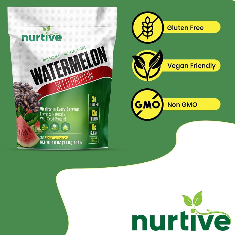 NURTIVE Watermelon Seed Protein Powder - 21 Servings - image 7