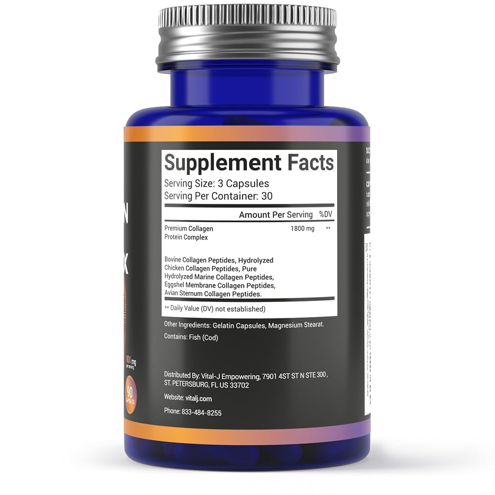 Vital-J Empowering 5-In-1 Collagen Peptides 1800mg - 90 Capsules - image 2