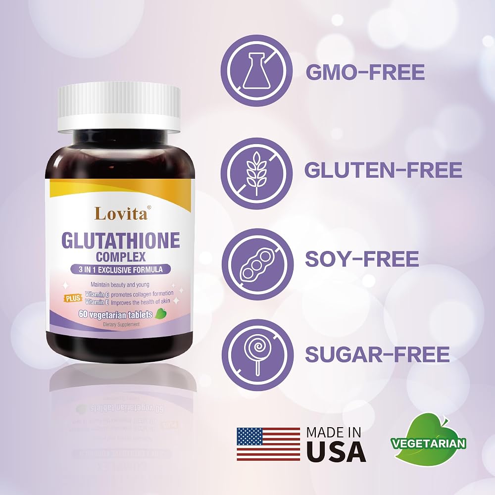 LOVITA Glutathione Complex 500mg for Radiant Skin & Immunity Support
