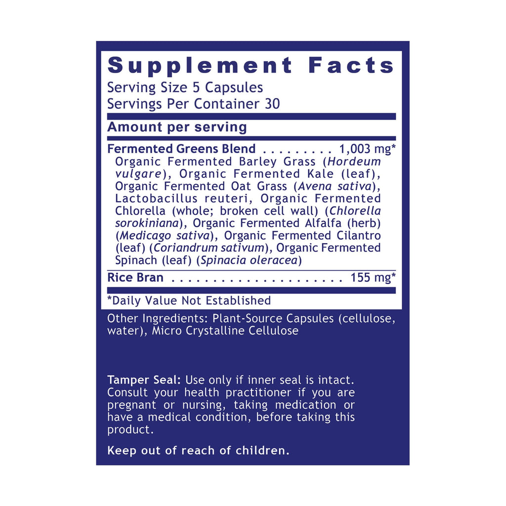 Quantum Nutrition Labs Quantum Fermented Greens - 150 Capsules - image 2