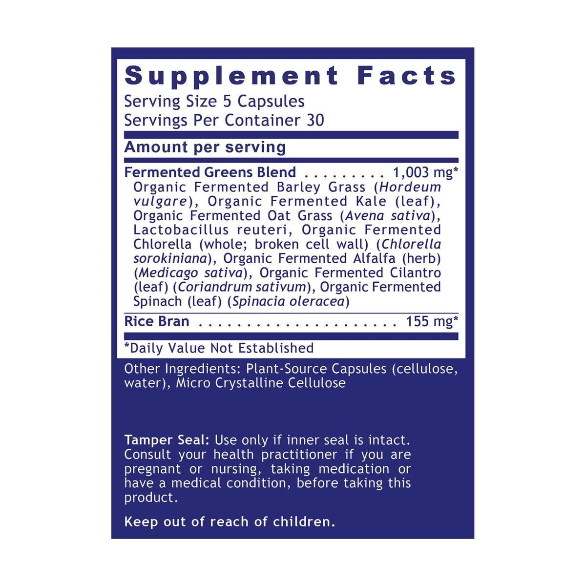Quantum Nutrition Labs Quantum Fermented Greens - 150 Capsules - image 2