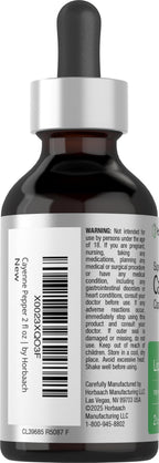 Horbäach Cayenne Pepper Liquid Extract - 2 fl oz - image 3