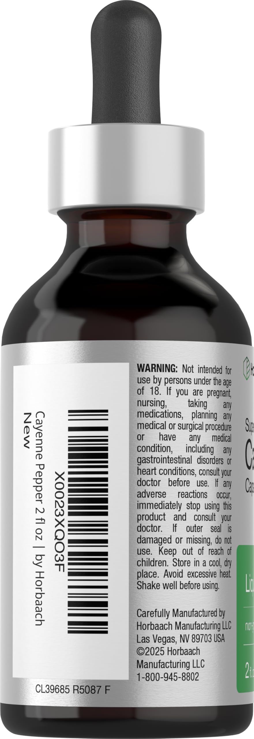 Horbäach Cayenne Pepper Liquid Extract - 2 fl oz - image 3