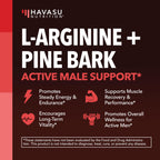 HAVASU NUTRITION L-Arginine Nitric Oxide Supplement Capsules