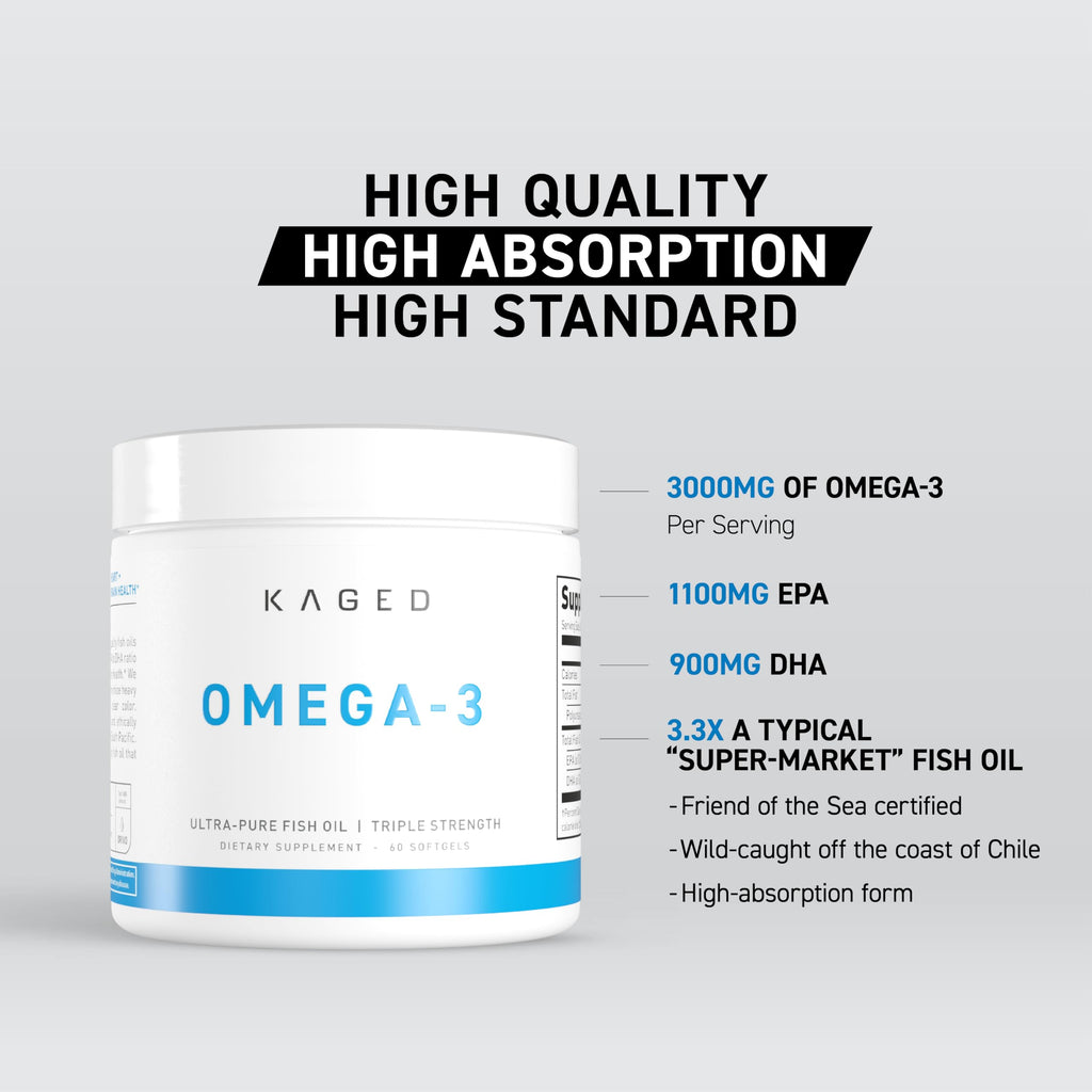 Kaged Omega 3 Softgels - 60 Count - image 3