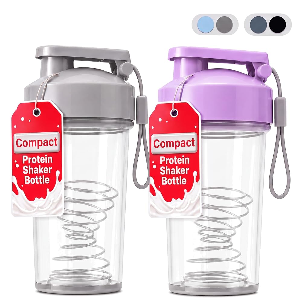 Tilcore Protein Shaker Bottle, 12 oz Shaker Cup
