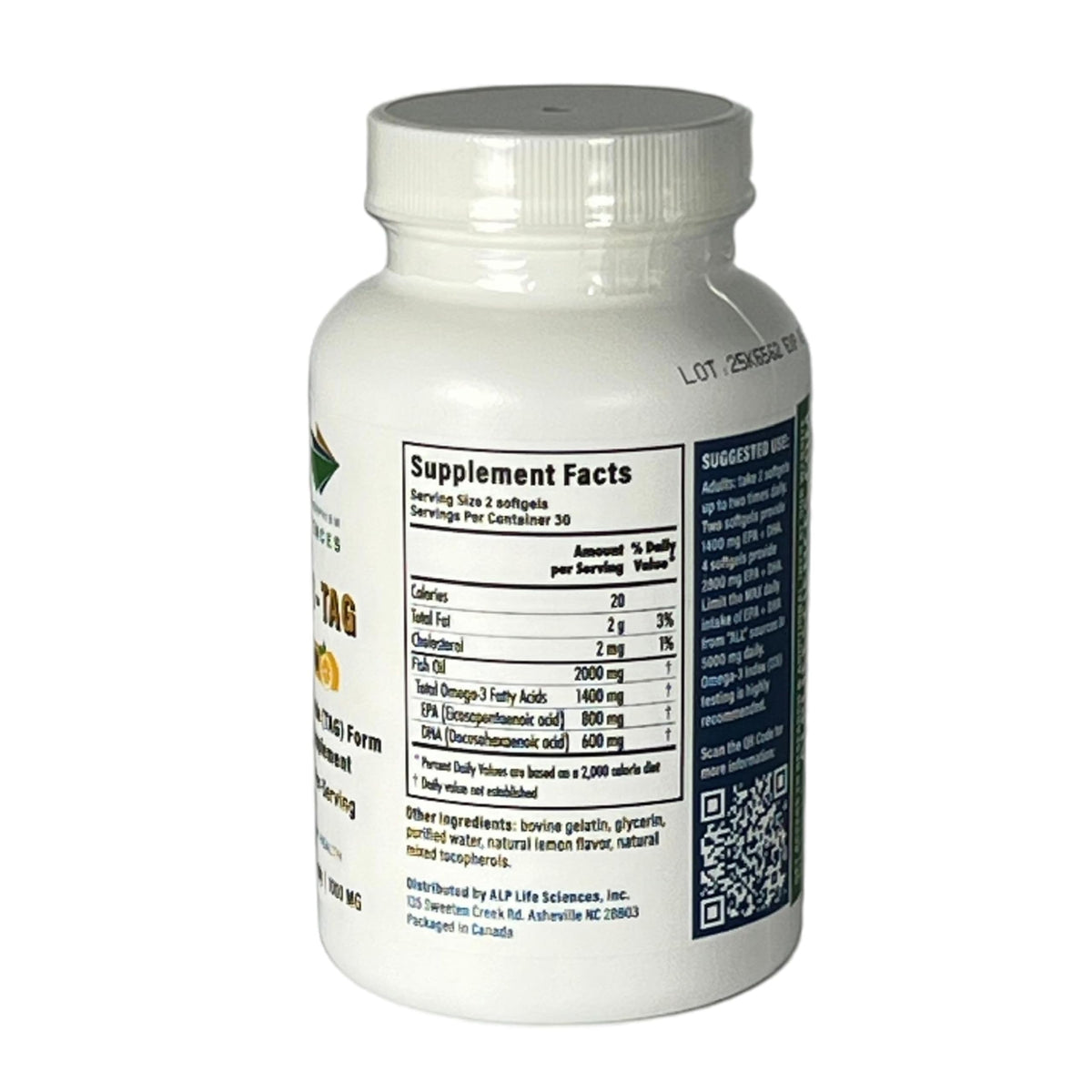 ALP High-3 TAG Omega 3 Fish Oil 1400mg EPA+DHA - 60 Softgels - image 3