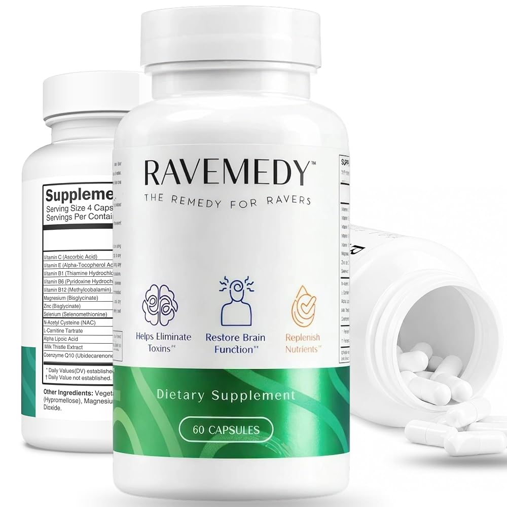 Ravemedy Rave Essentials Vitamins for Recovery - 60 Capsules
