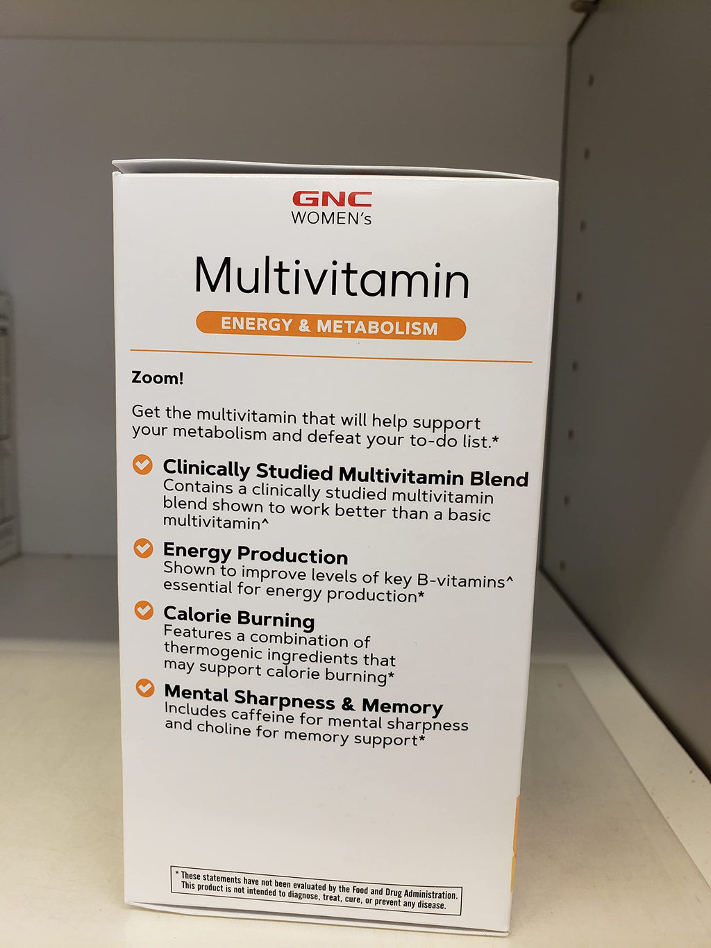 GNC Women's Multivitamin Energy & Metabolism - 60 Caplets - image 2