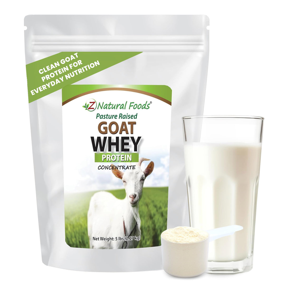 Z Natural Foods Goat Whey Protein Powder Concentrate - Pasture Raised
