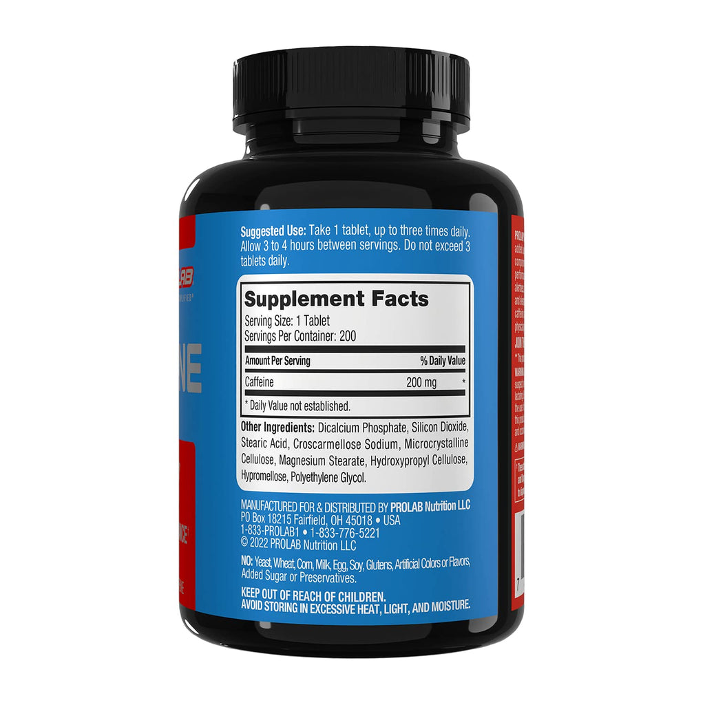ProLab Caffeine Tablets 200mg