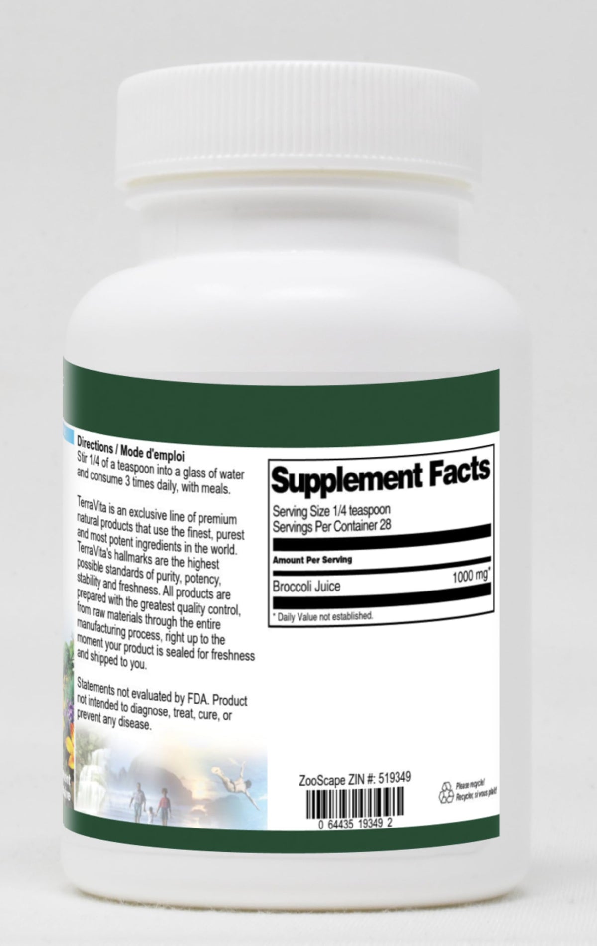 Terravita Broccoli Juice Powder - 1 oz - image 2