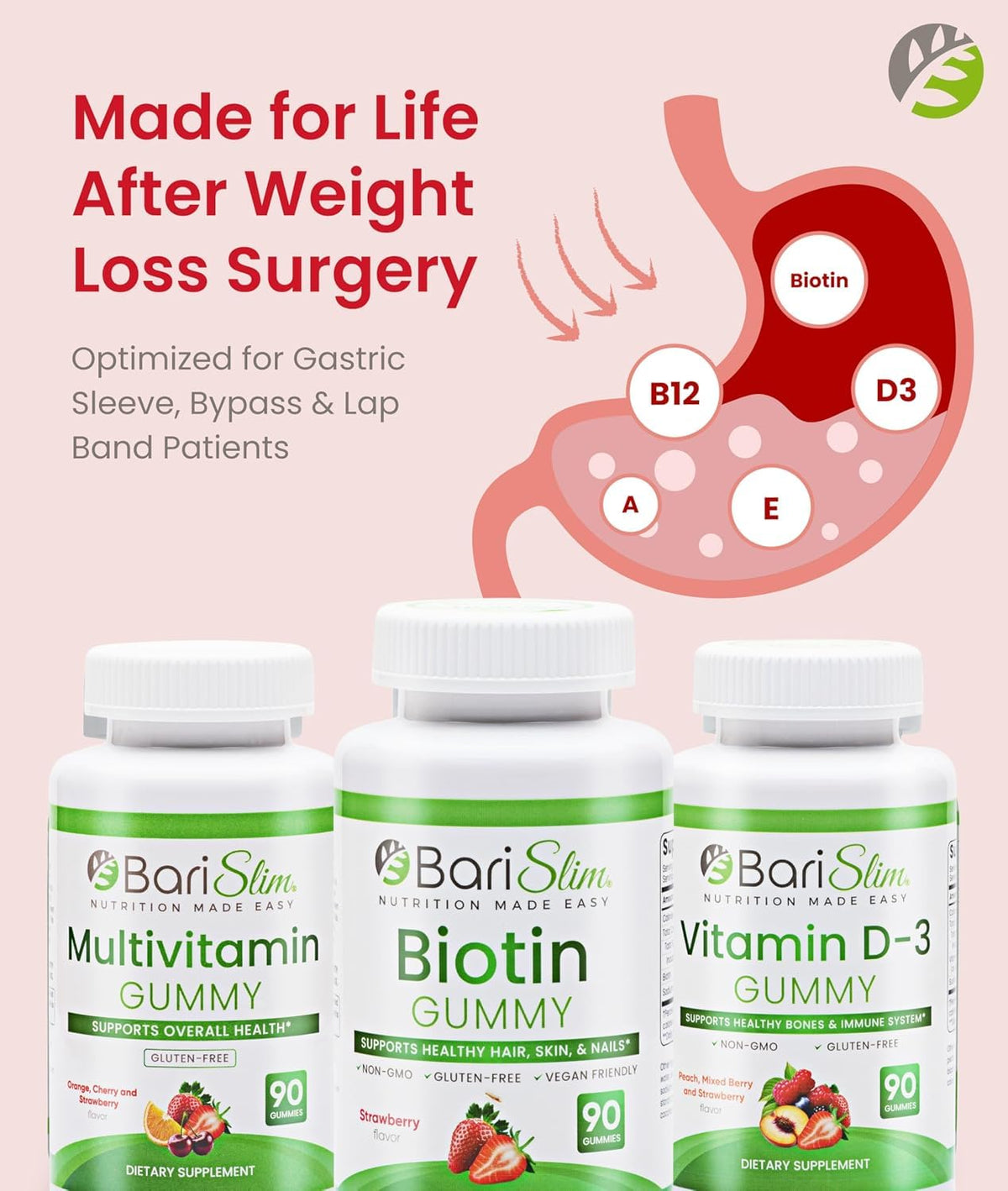 BariSlim Bariatric Multivitamin Gummies - 270 Count - image 2