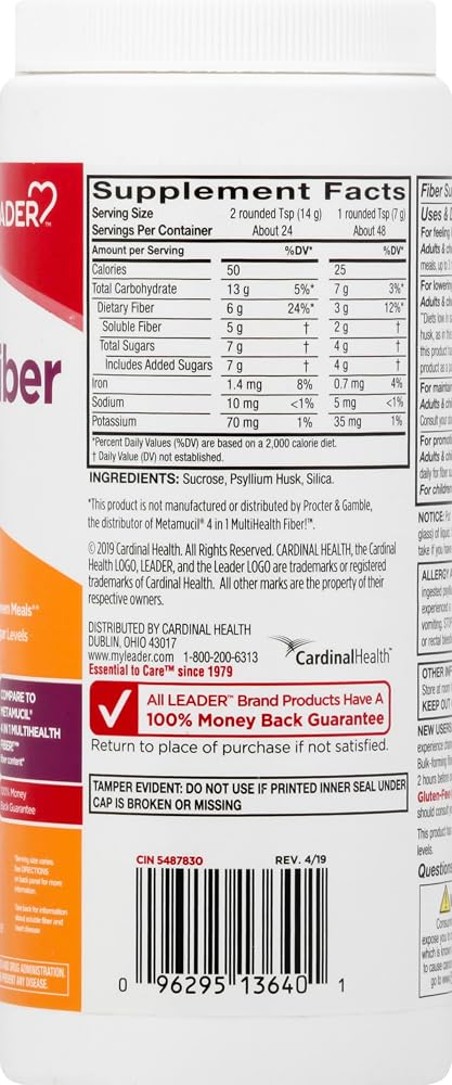 Leader Psyllium Husk Powder Supplement - image 5