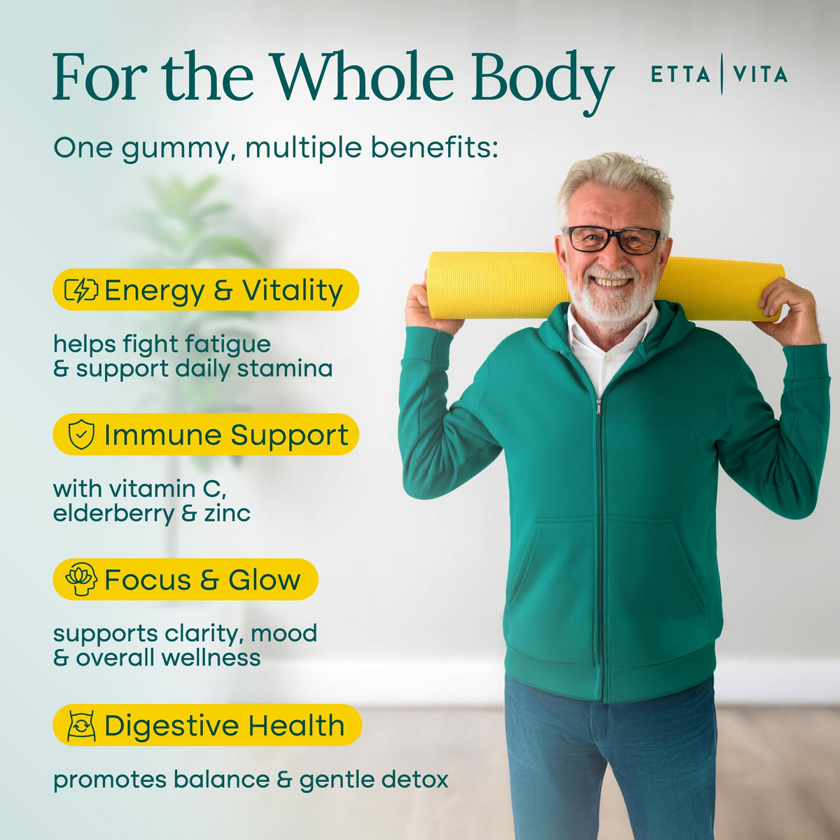 Etta Vita Fruits and Veggies Gummies with 9 Superfruits & 30 Veggies - image 5