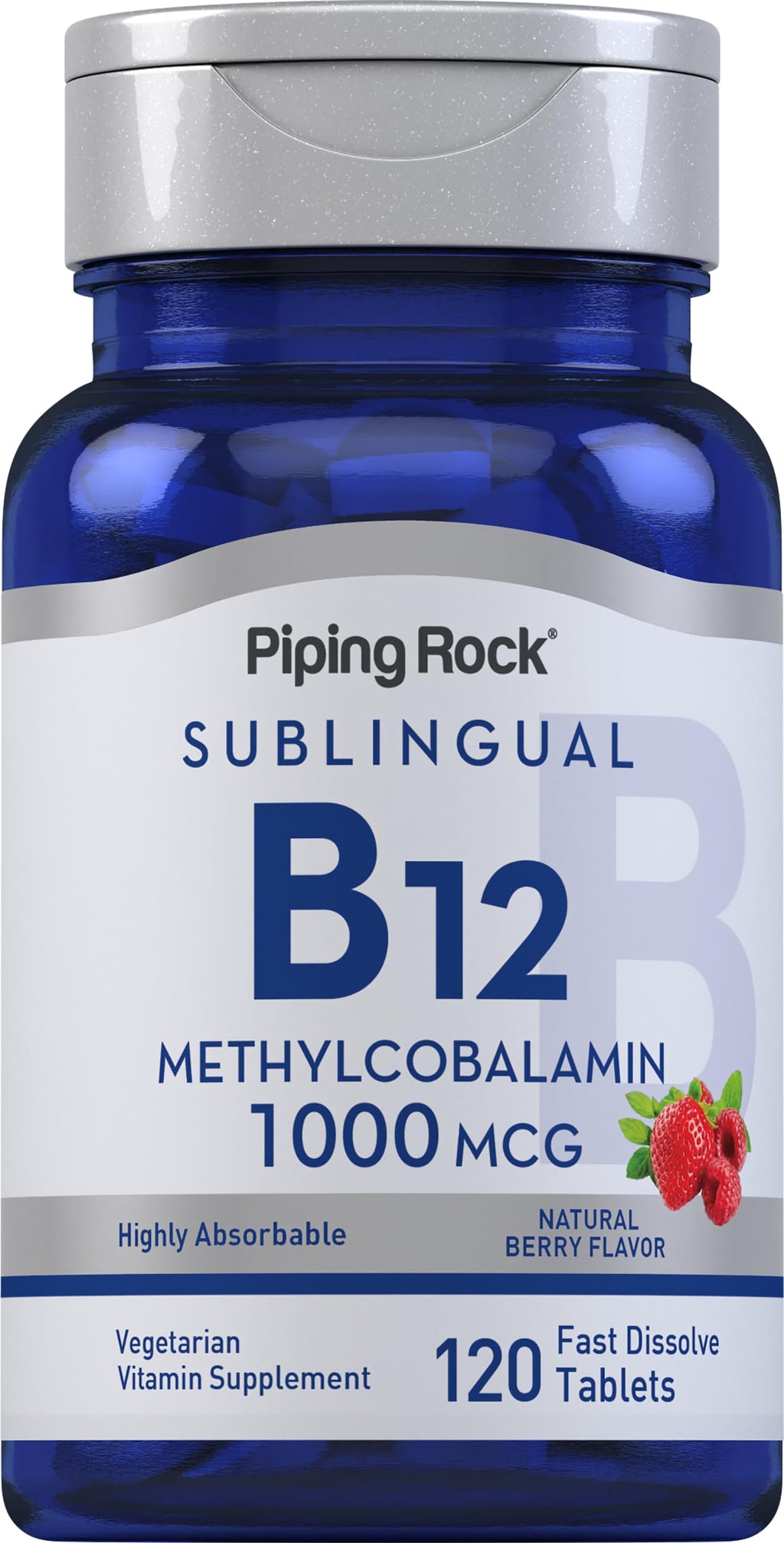 Piping Rock Vitamin B12 1000 mcg Sublingual - 120 Tablets