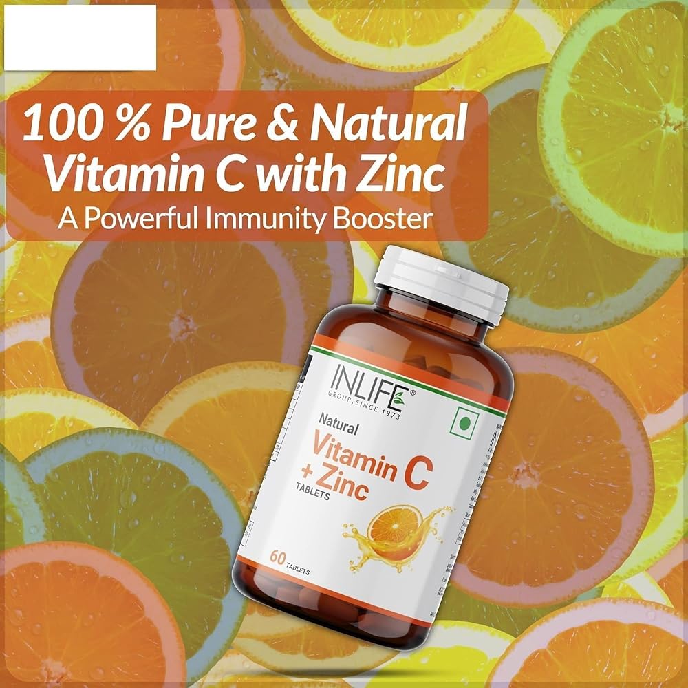 Generic Natural Vitamin C Amla Extract with Zinc - 60 Tablets - image 3