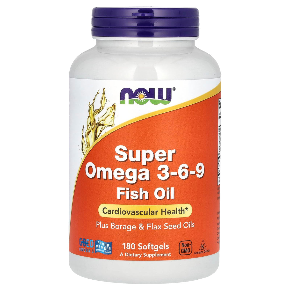 Now Foods Super Omega 3-6-9 Softgels - 180 Count