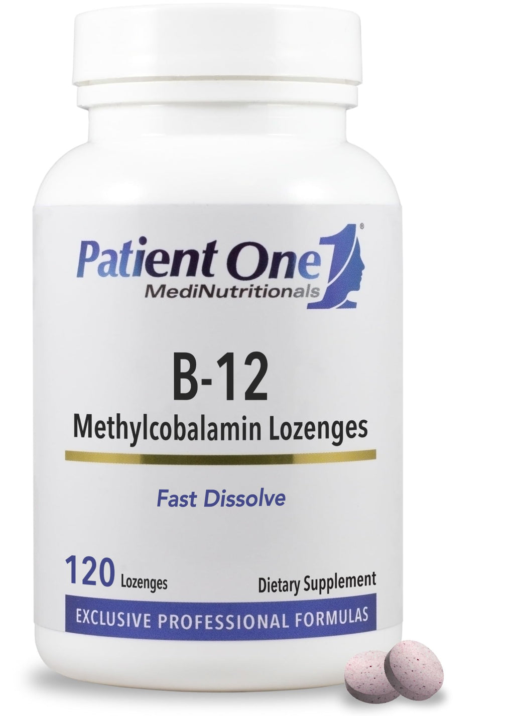 Patient One Vitamin B12 Methylcobalamin 2,000 mcg - 120 Lozenges