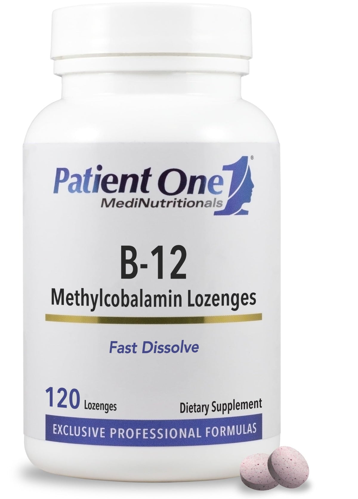 Patient One Vitamin B12 Methylcobalamin 2,000 mcg - 120 Lozenges