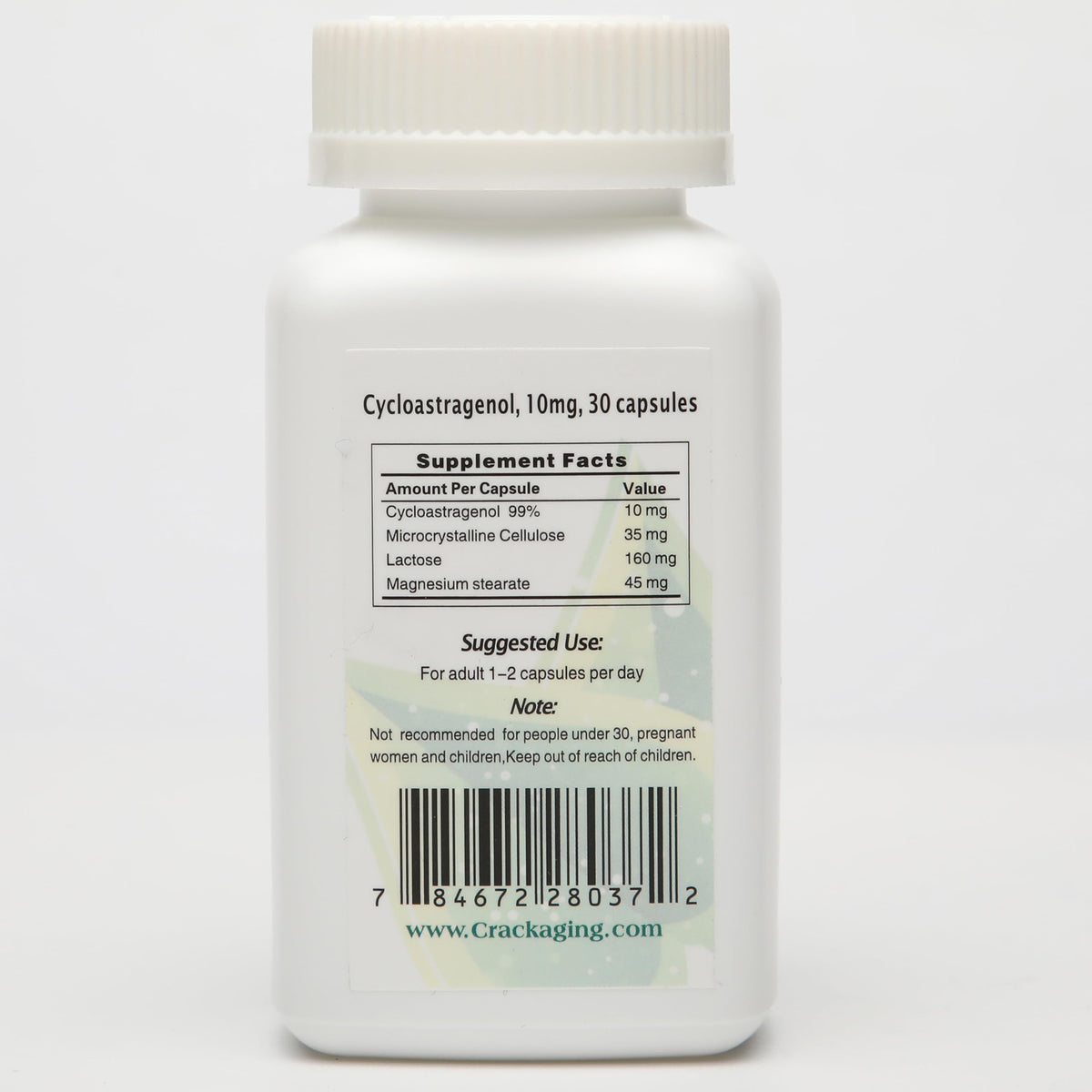 Crackaging Super-Absorption Cycloastragenol 98%