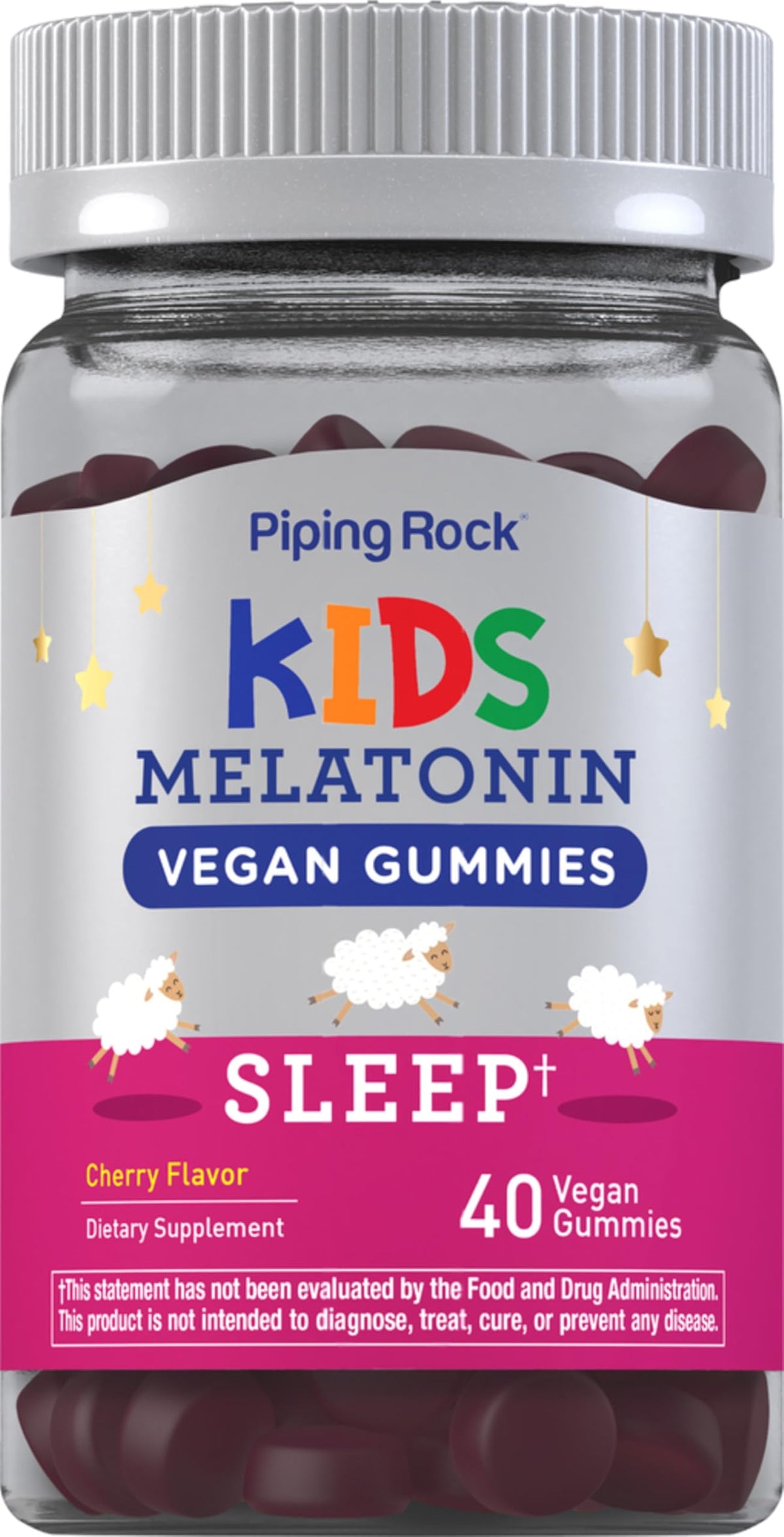 Piping Rock Kids Melatonin Gummy 1mg - 40 Gummies