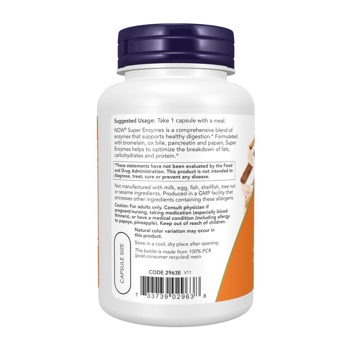 NOW Super Enzymes Bromelain Digestive Support - 90 Capsules - image 3