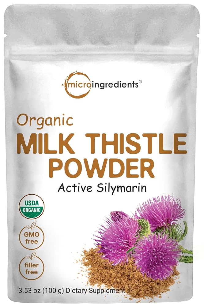 Micro Ingredients Organic Milk Thistle Tea Powder - 3.5 oz