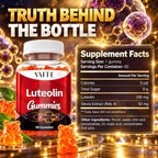 VAITE Luteolin 100mg Antioxidant Gummies for Brain Health - 60 Gummies - image 3