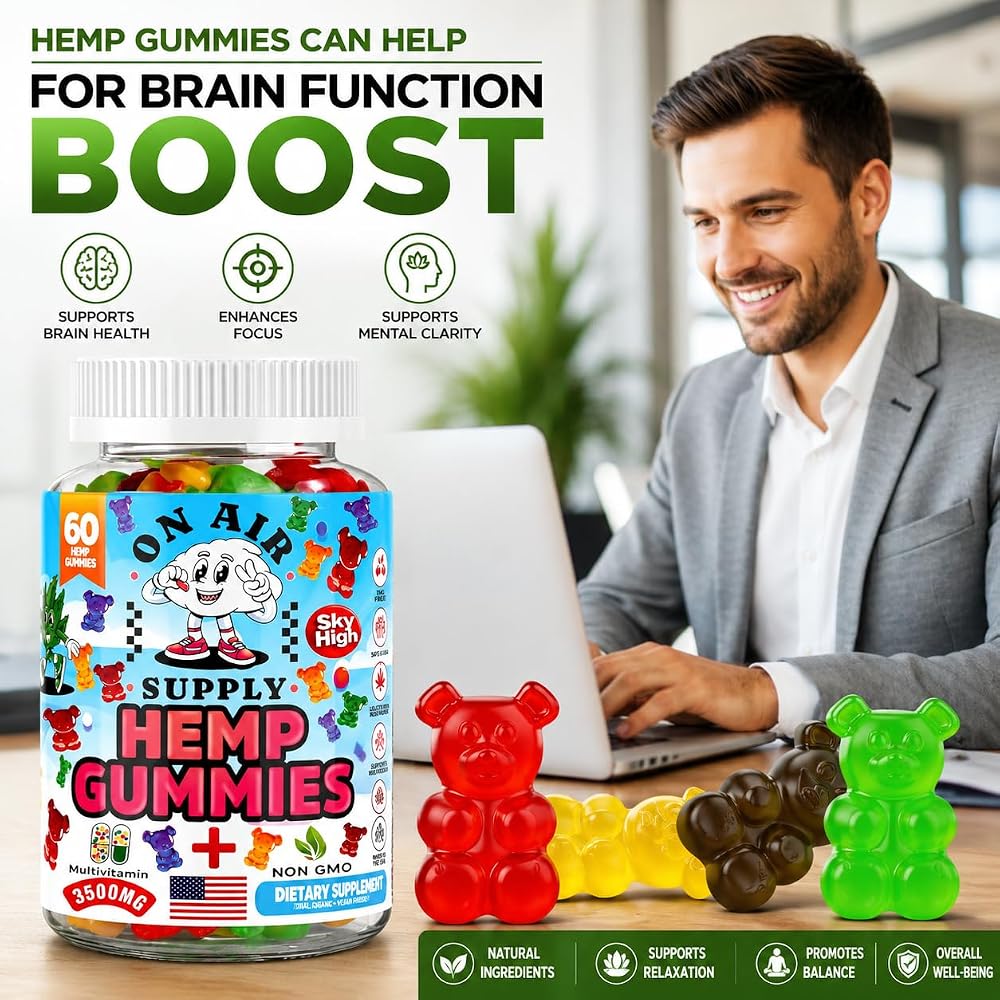 On Air Supply Hemp Gummies 3,500mg - 120 Count - image 7
