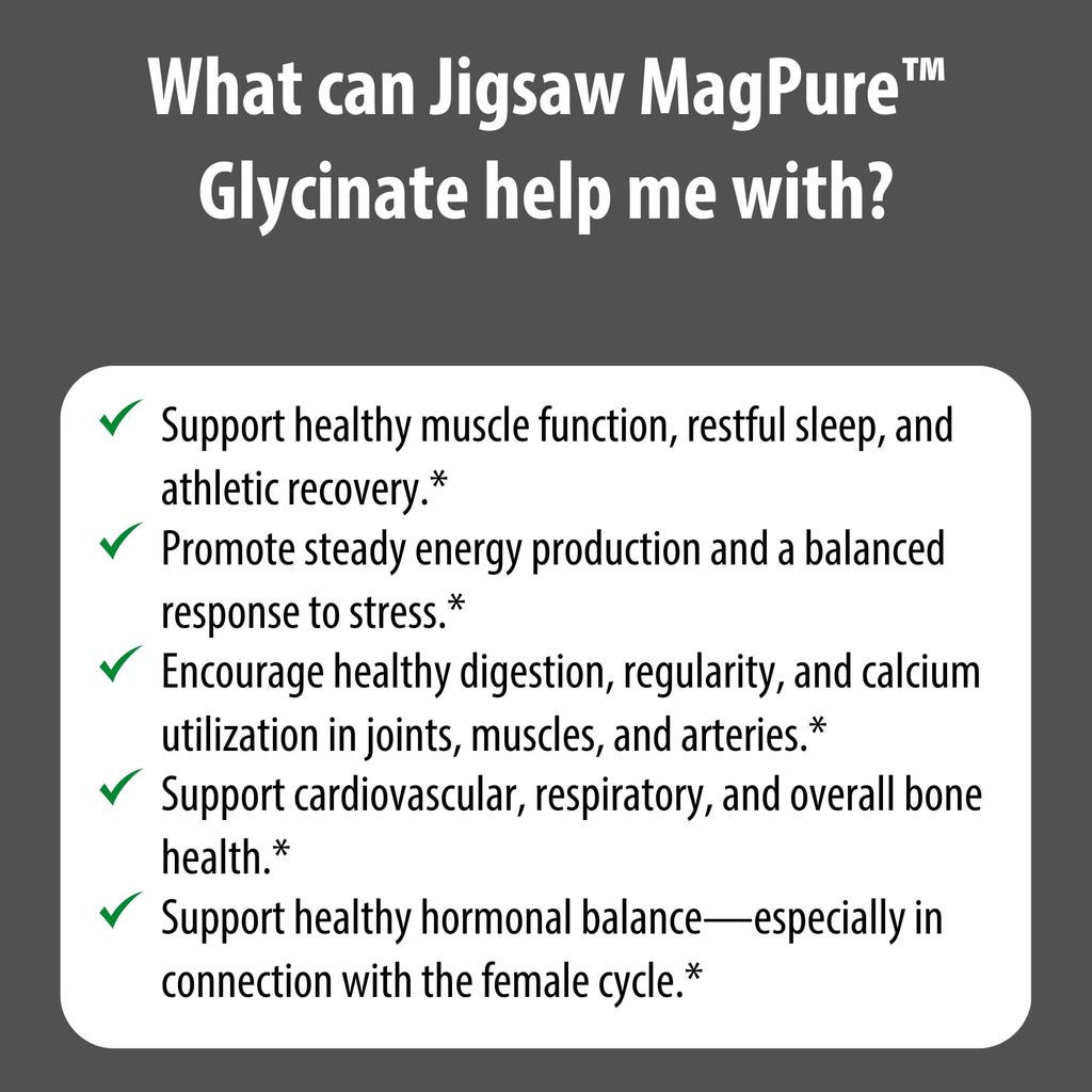 Jigsaw Health MagPure Glycinate Magnesium - 120 Capsules - image 6