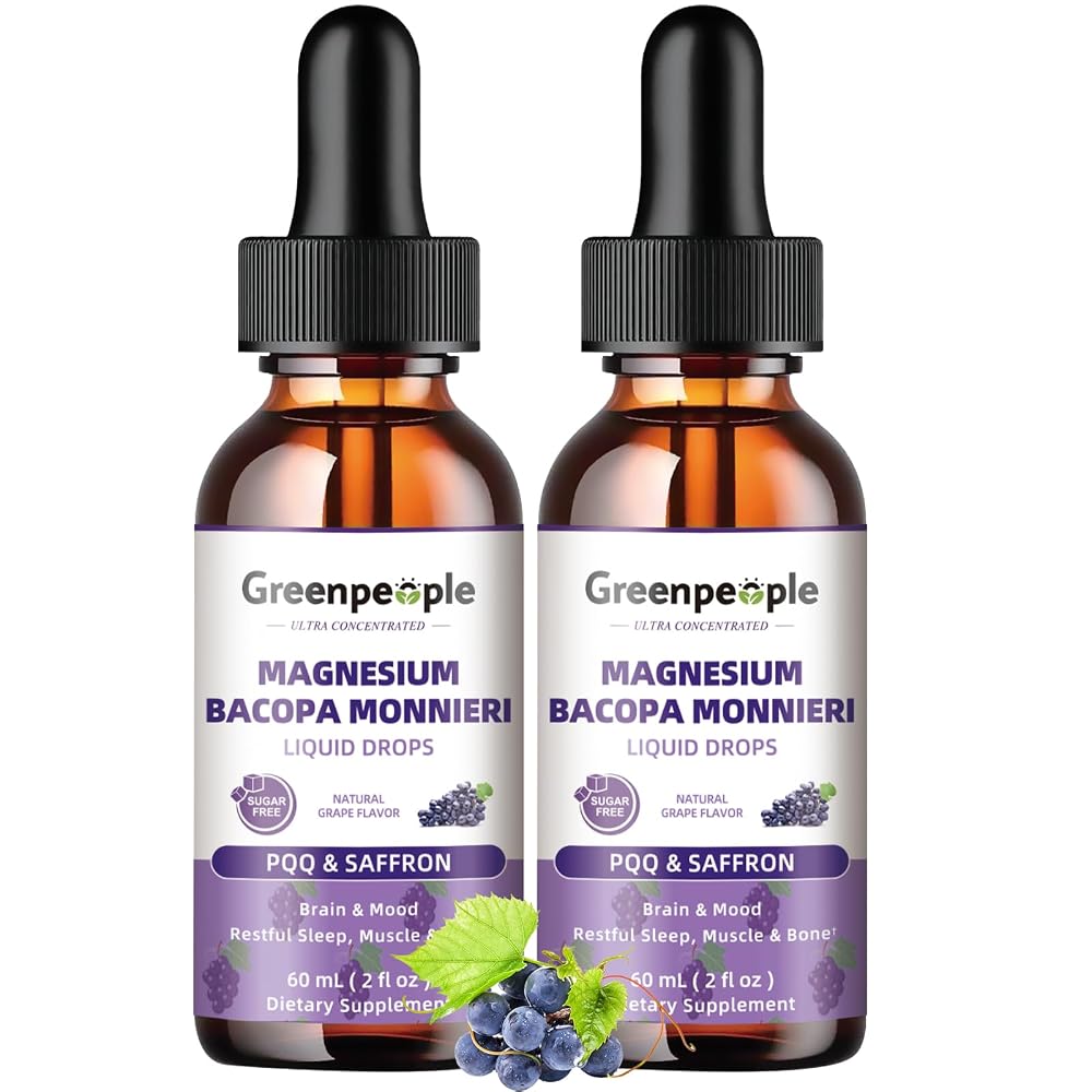 GREENPEOPLE Magnesium Glycinate Liquid Drops for Sleep - 2 fl oz