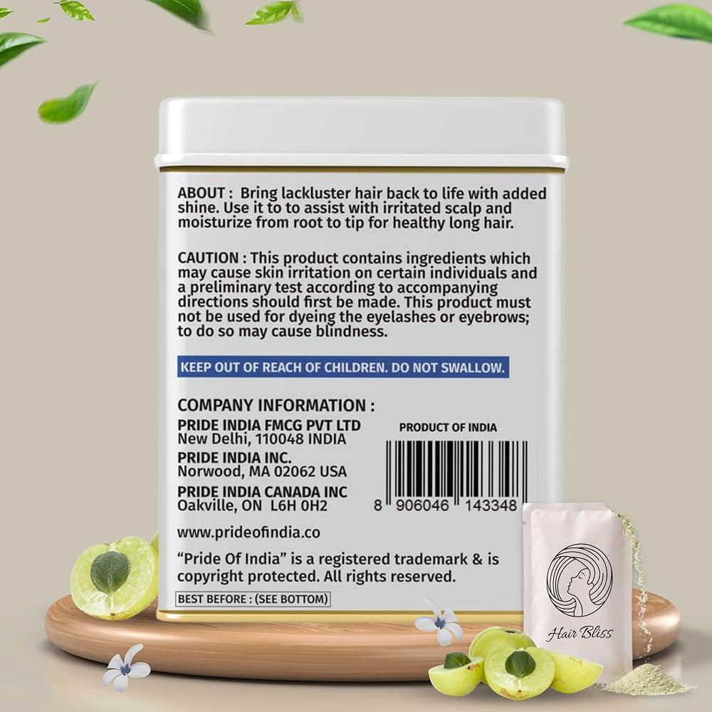 Pride Of India Amla Gooseberry Herbal Hair & Skin Powder - 8oz - image 2