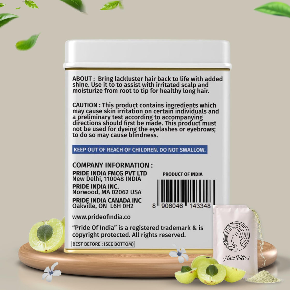 Pride Of India Amla Gooseberry Herbal Hair & Skin Powder - 8oz - image 2