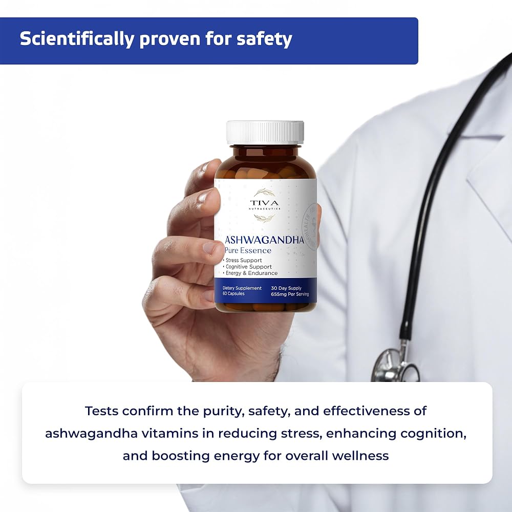TIVA Nutraceutics Ashwagandha Capsules 650mg for Stress - 60 Capsules - image 6