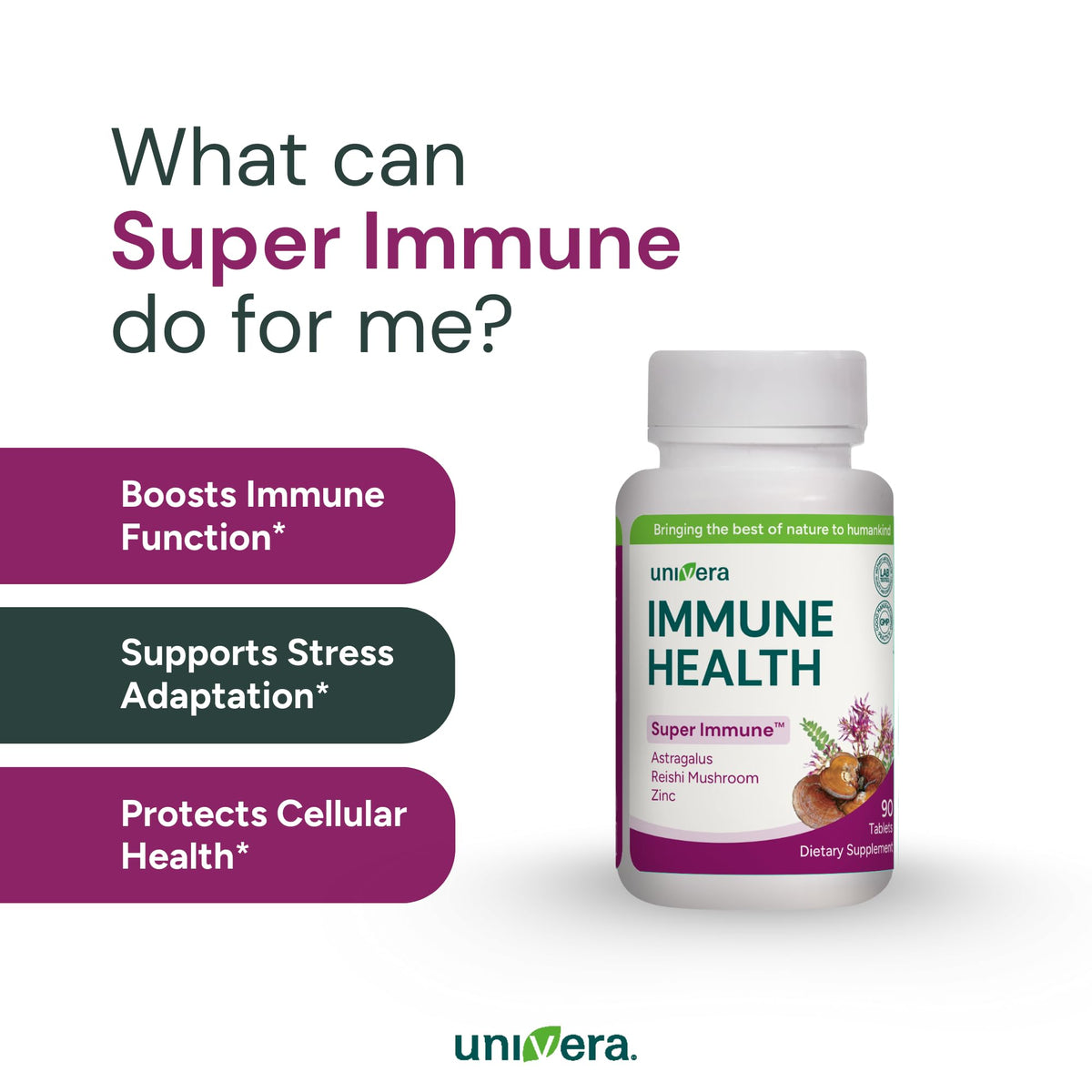 Univera Super Immune Herbal Formula - 90 Tablets - image 4
