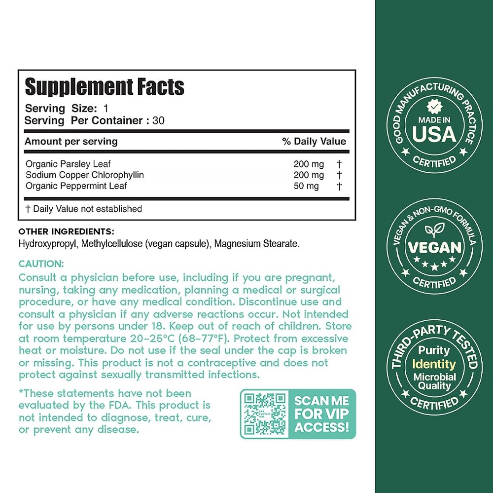Her Fantasy Box Body Magic Chlorophyll Capsules - 30 Vegan Capsules