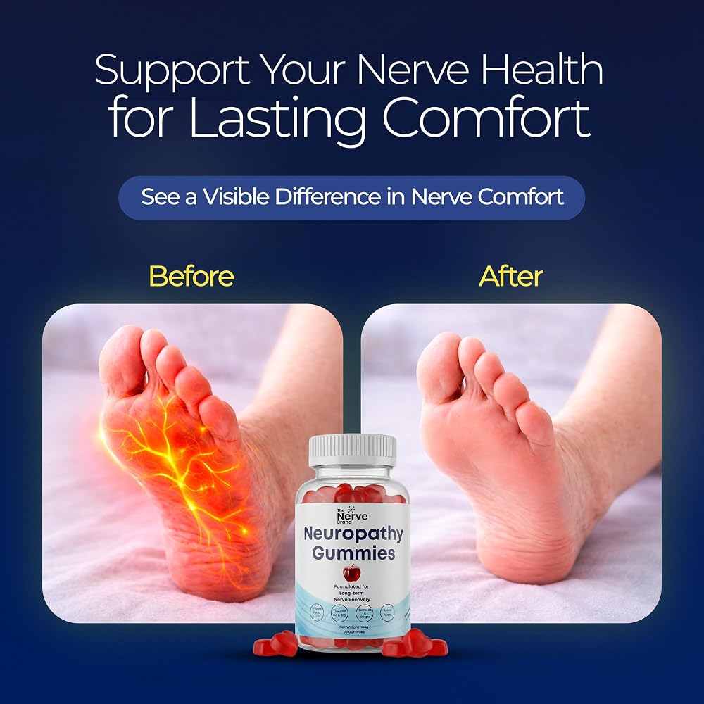 The Nerve Brand Neuropathy Support Gummies 600mg R-ALA - 60 Gummies - image 5