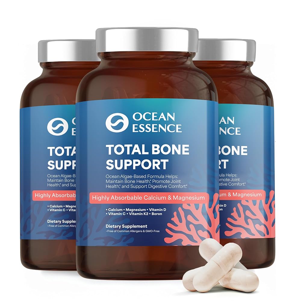 OCEAN ESSENCE Total Bone Support - Plant-Based Algae Calcium