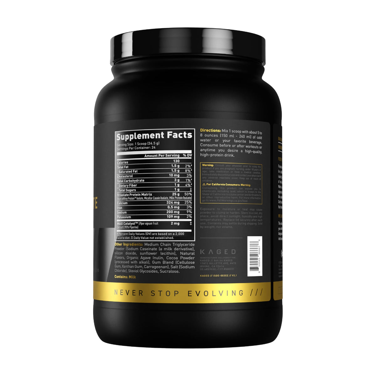 Kaged Whey Elite Protein Isolate Powder