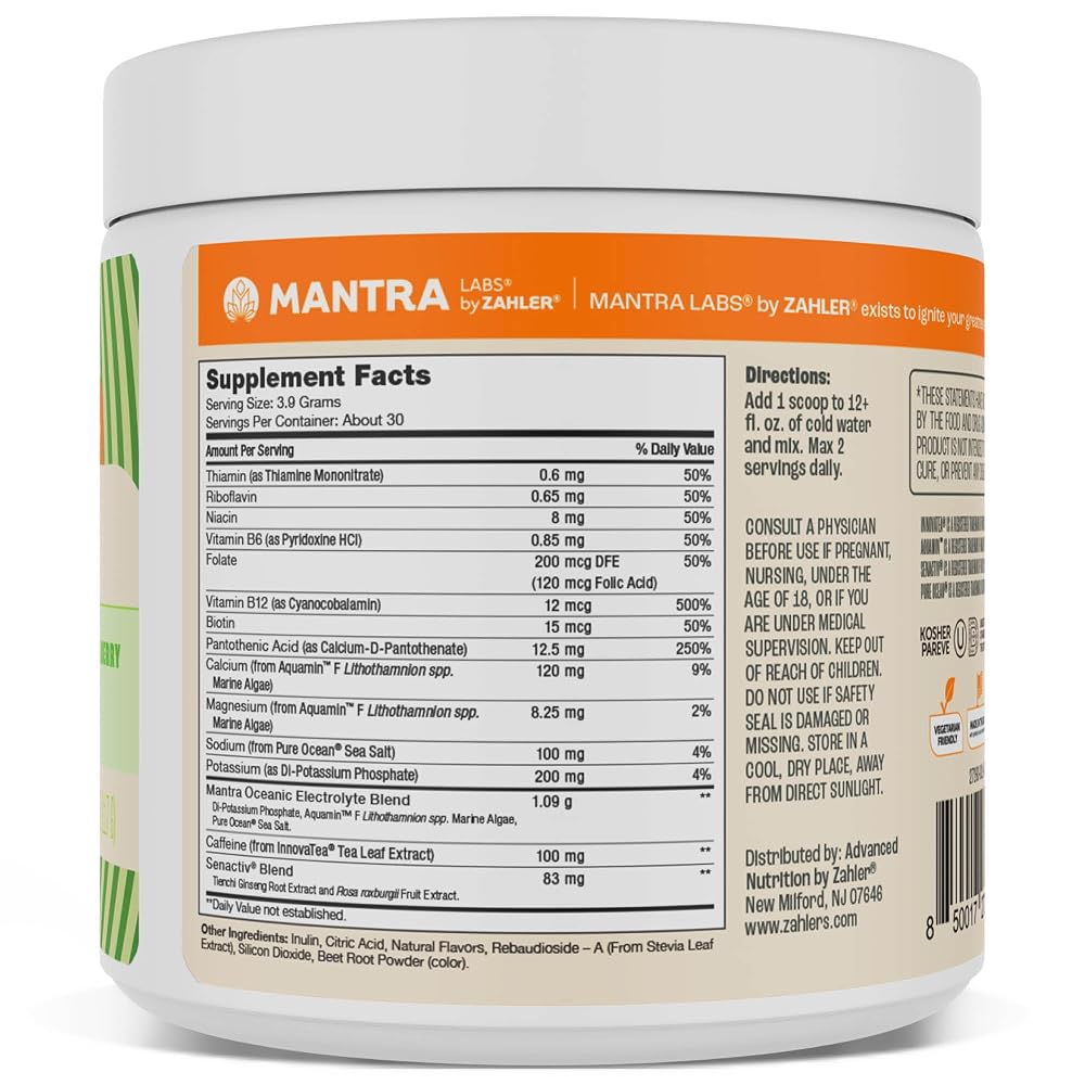 Zahler Mantra Go Pre-Workout Energy Booster Powder - 30 Servings - image 2