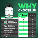 Satoomi 8in1 NMNH & NAD+ Supplement - 60 Capsules for 30 Days