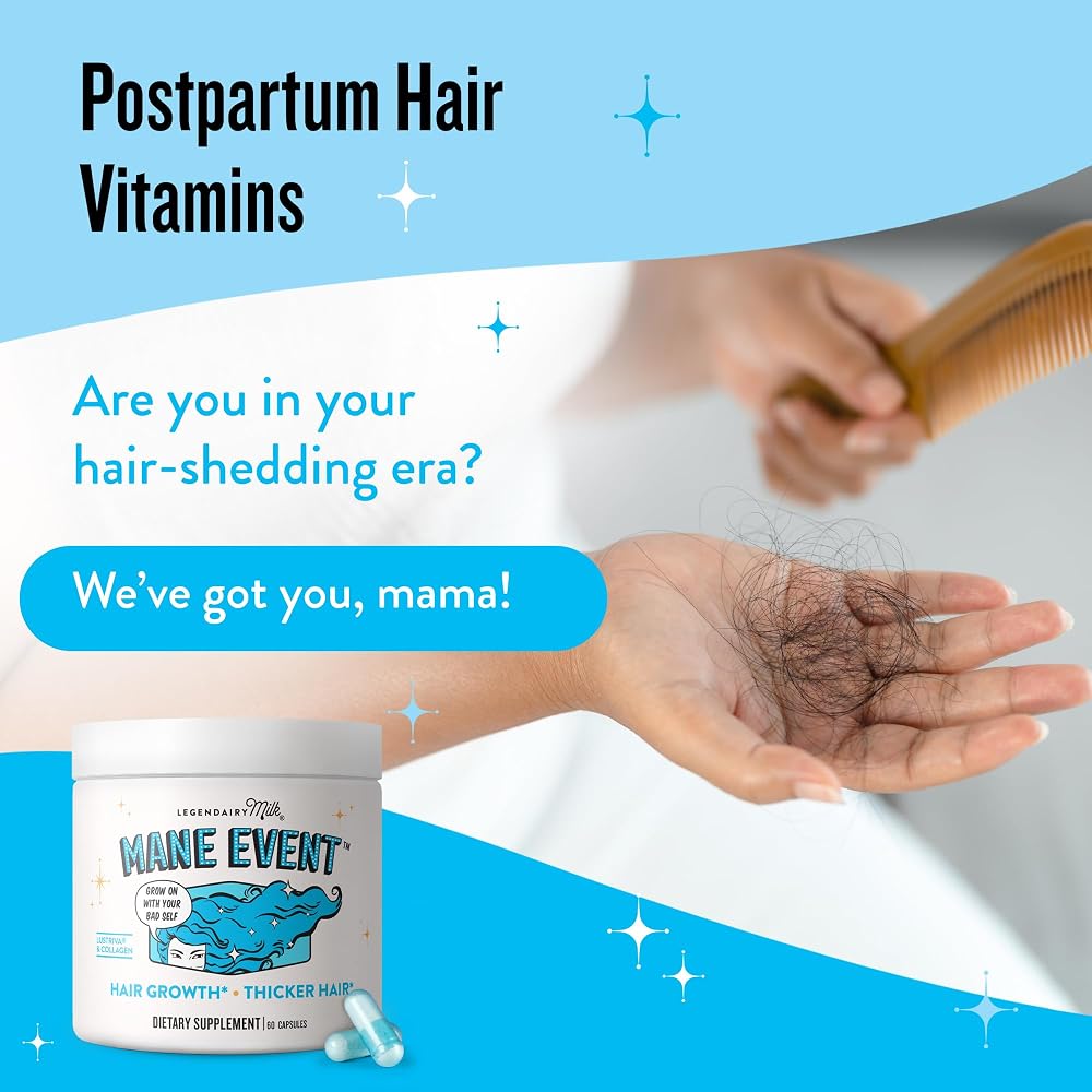 Legendairy Milk Mane Event™ Hair Growth Vitamins for Women - Biotin