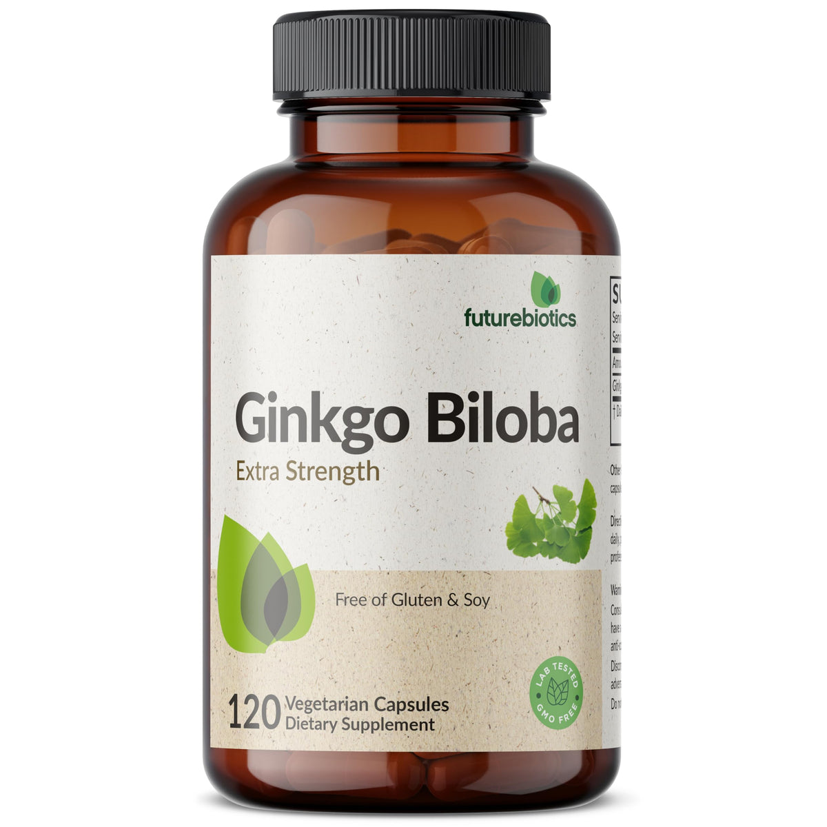 Futurebiotics Ginkgo Biloba 500mg Extra Strength Supports Brain