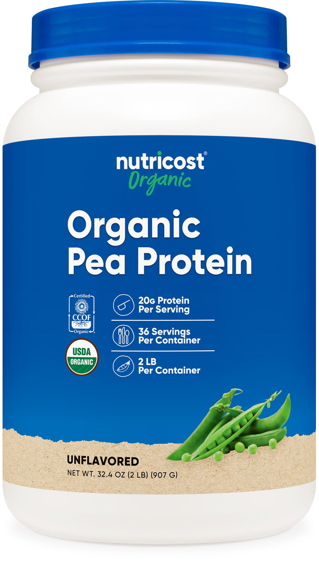 Nutricost Organic Pea Protein Powder